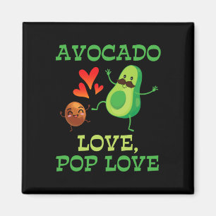 Schattigee avocado's dansen samen Avocado Love Pop Magneet