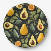 Schattigee avocado's papier bord (Voorkant)