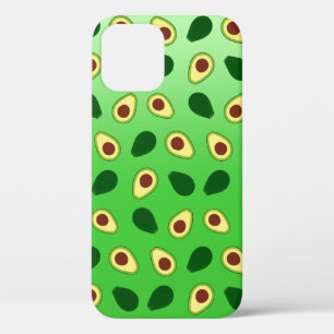 Schattigee Avocado's slice zomergroene gradiënt Pa iPhone 12 Hoesje