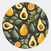 Schattigee avocado's sticker (Voorkant)