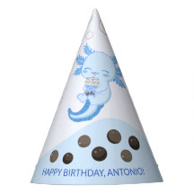 Schattigee Axolotl Blue Boba Tea Boys Verjaardag