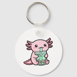 Schattigee Axolotl & Bubble Tea Sleutelhanger