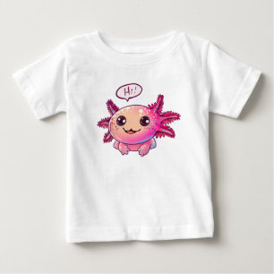 Schattigee Axolotl Comic in cartoon stijl