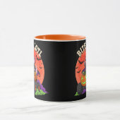 Schattigee Axolotl Dracula Halloween pompoen truck Mok (Midden)