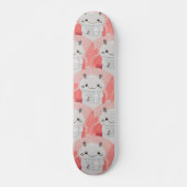 Schattigee Axolotl Drink melk Skateboard (Voorkant)