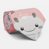 Schattigee Axolotl Drink melk Stropdas (Opgerold)