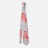 Schattigee Axolotl Drink melk Stropdas (Achterkant)