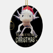 Schattigee Axolotl kerst Keramisch Ornament (Rechts)