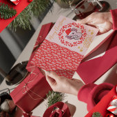 Schattigee axolotl-kerstmis feestdagenkaart