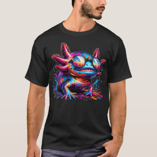Schattigee Axolotl  Kleurrijke Axolotl Kunst Met Z T-shirt