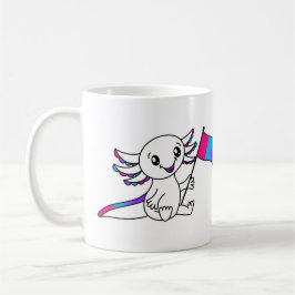 Schattigee Axolotl met Androgyne Pride Flag LGBTQ+ Koffiemok