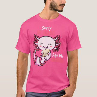 Schattigee Axolotl Mexican Walking Fish Amfibie Sa T-shirt