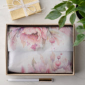 Schattigee Axolotl Pink Floral Art Tissuepapier (Geschenk)