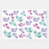 Schattigee axolotls inpakpapier vel (Voorkant 3)
