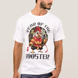 Schattigee Aziatische Chinese Haan Zodiac Lunar Ni T-shirt
