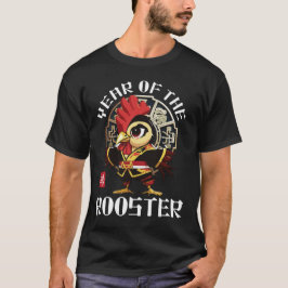 Schattigee Aziatische Chinese Haan Zodiac Maanjaar T-shirt