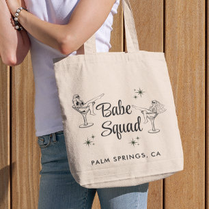 Schattigee Babe Squad vrijgezellenfeest Tote Bag