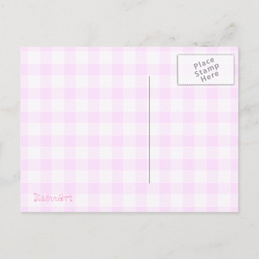 Schattigee baby aankondiging roze Kawaii Panda bee (Achterkant)