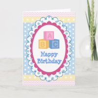 Schattigee Baby ABC Polkadot Verjaardag