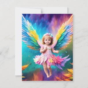 Schattigee Baby Angel Wings Art-38424 Briefkaart