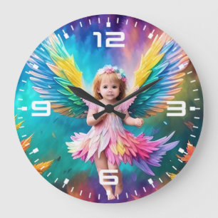 Schattigee Baby Angel Wings Art-38424 Grote Klok