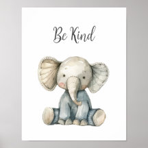 Schattigee Baby Animal Elephant Be Kind Kwekerij K