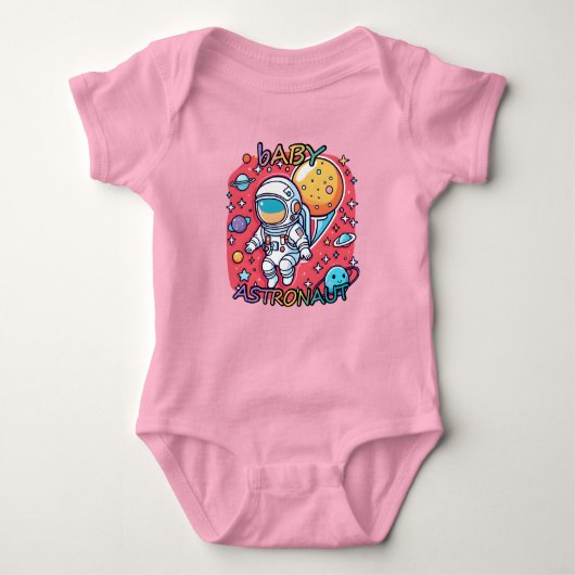 Schattigee baby astronaut bodysuit. romper (Voorkant)