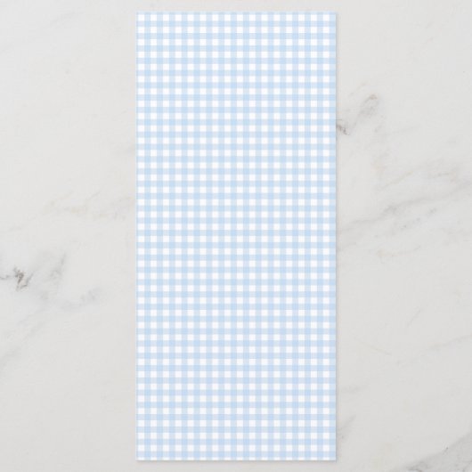 Schattigee Baby Blue Bow Stropdas in Gingham Baby  Menu (Achterkant)