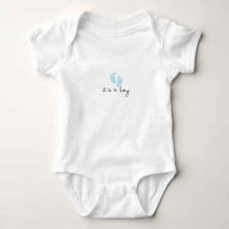 Schattigee Baby Boy Bodysuit met Voetafdrukken