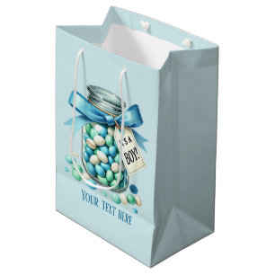 Schattigee baby boy shower party snoep buffet medium cadeauzakje