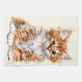 Schattigee Baby Cat keukenhanddoek (Horizontaal)