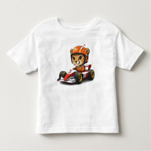 Schattigee Baby Cheetah autocoureur Kinder Shirts