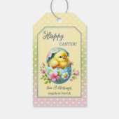 Schattigee Baby Chick Paascadeau Label Cadeaulabel (Achterkant)