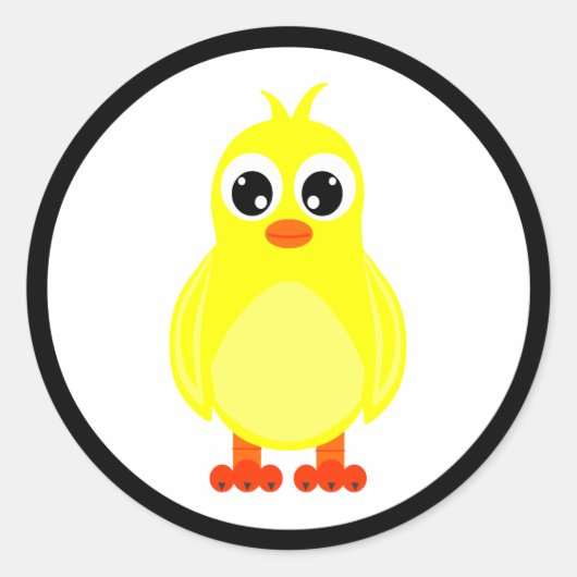 Schattigee Baby Chick Stickers (Voorkant)