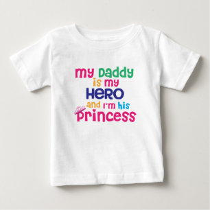 Schattigee baby citaat Hero papa en prinsesdochter