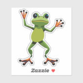 Schattigee Baby Dancing Tree Frog Sticker (Vel)