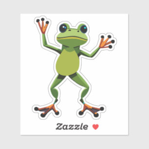 Schattigee Baby Dancing Tree Frog Sticker
