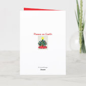 Schattigee Baby Deer Pow-Wow Kerst Kaart (Achterkant)