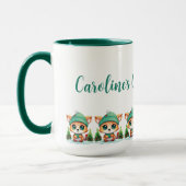 Schattigee Baby Dier Xmas Gepersonaliseerd Mok (Links)