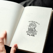 Schattigee Baby Dino Bookplate Rubberstempel