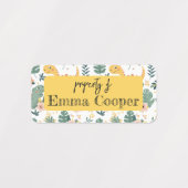 Schattigee Baby Dinosaurs Custom Kinderen Labels (Design 1)