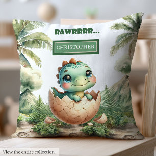 Schattigee Baby Dinosaurus Gepersonaliseerde Baby Kussen