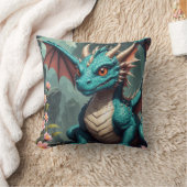 Schattigee Baby Dragon Sierkussen voor kinderen (Deken)