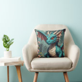 Schattigee Baby Dragon Sierkussen voor kinderen (Stoel)