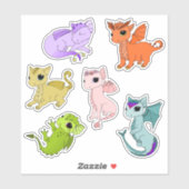 Schattigee Baby Dragon zodiac stickers (Vel)