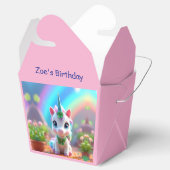 Schattigee baby eenhoorn en regenboog, meisjes ver bedankdoosjes (Geopend)