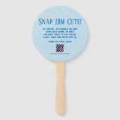 Schattigee baby foto handventilatoren handwaaier (Achterkant)