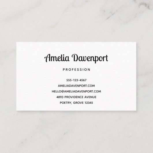 Schattigee Baby Fox in een groen bos Visitekaartje (Achterkant)