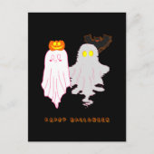Schattigee Baby Ghosts Halloween vakantie Briefkaa Feestdagenkaart (Voorkant)