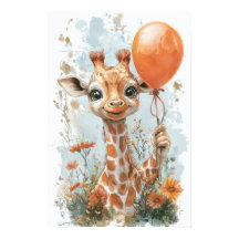 Schattigee Baby Giraffe Digitale Schilderkunst Ill